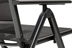 KETTLER BasicPlus Pro Garten-Essgruppe, anthrazit, Alu/Textilene, Tisch 160 x 95 cm, 4 Klappstühle