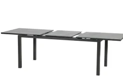 KETTLER BasicPlus Pro Garten-Essgruppe, anthrazit, Alu/Textilene, Tisch 180/240 x 90 cm, 6 Stapelsessel
