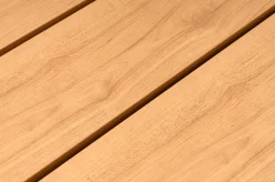 KETTLER BasicPlus Pro Garten-Essgruppe, anthrazit/natur, Alu/Holzimitat, LED-Beleuchtung, Tischplatte 240 x 100 cm, 4 Stapelsessel