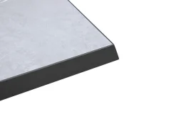 KETTLER BasicPlus Pro Garten-Essgruppe, anthrazit/schwarz, Alu/Textilene/Steinimitat, 200/260 x 100 cm, 6 Stapelstühle
