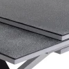 KETTLER BasicPlus Pro Garten-Essgruppe, silber/bordeaux, Alu/Spraystone/Polyester, 180/280 x 100 cm, 6 Stapelsessel, Polster inklusive