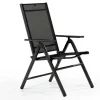 KETTLER BasicPlus Pro Klappstuhl, anthrazit, Aluminium/Textilene, 75 x 62 x 110 cm, klappbar