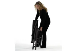 KETTLER BasicPlus Pro Klappstuhl, anthrazit, Aluminium/Textilene, 75 x 62 x 110 cm, klappbar