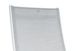 KETTLER BASIC PLUS Relaxsessel,weiß matt/hellgrau, Alu/Outdoorgewebe, klappbar, rostfreies Material, 0301216-5200