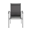 KETTLER BasicPlus Stapelsessel, 6er-Set, Alu/Textilene, silber/anthrazit, 0301205-0000