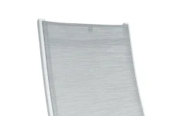 KETTLER Boulevard/BasicPlus Balkon-Set, weiß/hellgrau, Aluminium/KETTALUX, Tisch 70 x 70 cm, 2 Klappstühle, ergonomisch