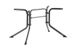 KETTLER Boulevard/Basic Plus Gartenessgruppe, anthrazit, Aluminium/KETTALUX, Klapptisch 140 x 95 cm, 4 Klappstühle, kratzfest, witterungsbeständig