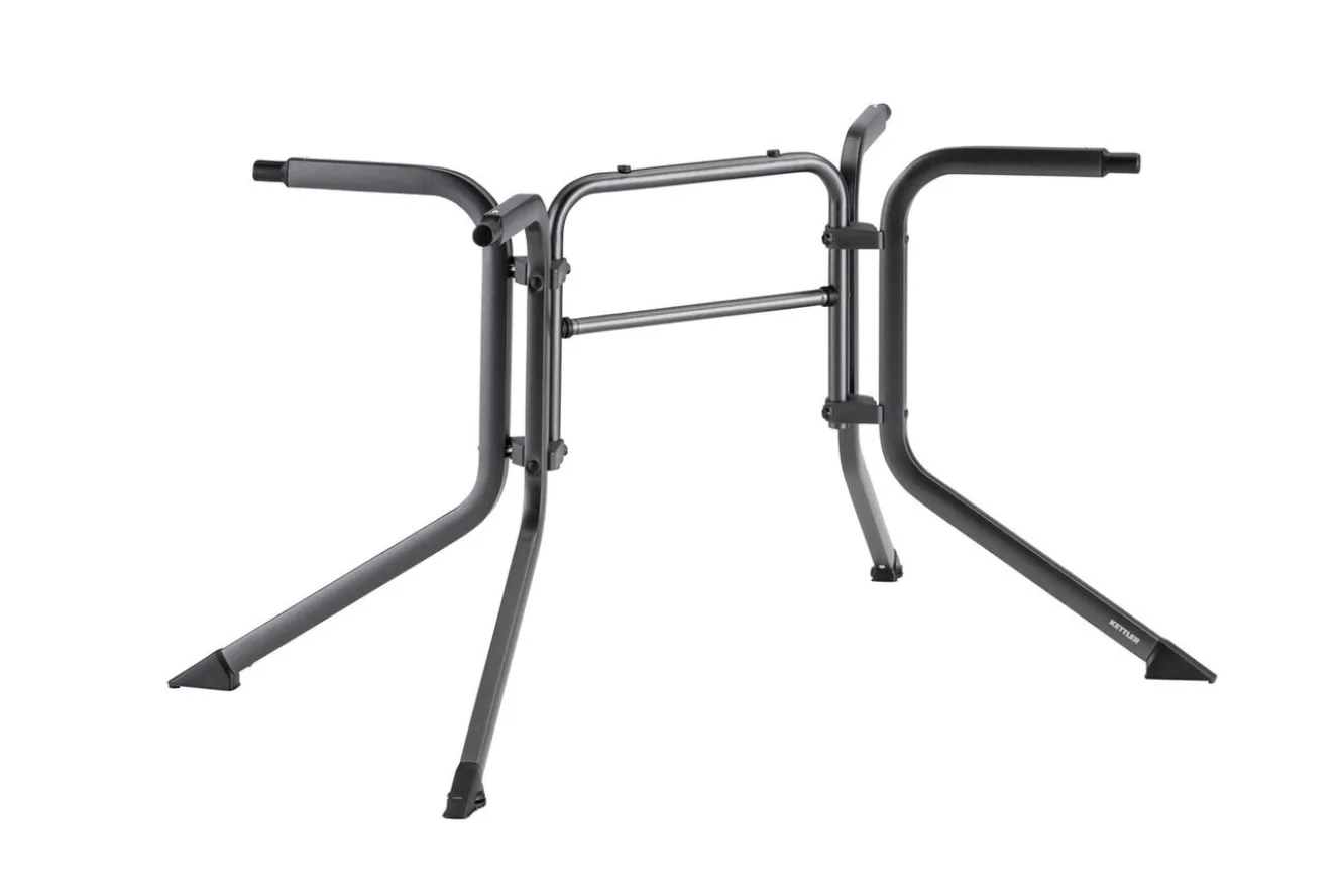 KETTLER Boulevard/Basic Plus Gartenessgruppe, anthrazit, Aluminium/KETTALUX, Klapptisch 140 x 95 cm, 4 Klappstühle, kratzfest, witterungsbeständig