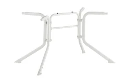 KETTLER Boulevard/Basic Plus Gartenessgruppe, weiß, Aluminium, Klapptisch 140 x 95 cm, 4 Klappstühle