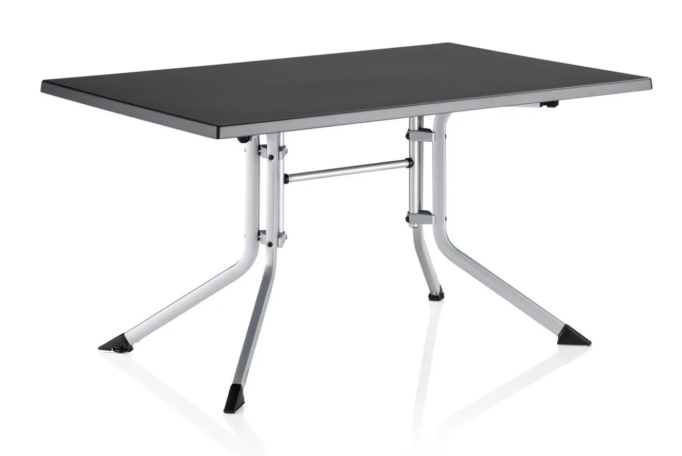 KETTLER BOULEVARD Klapptisch, silber/anthrazit, Alu/KETTALUX, 140 x 95 cm, klappbar, pflegeleicht, 0307020-0000