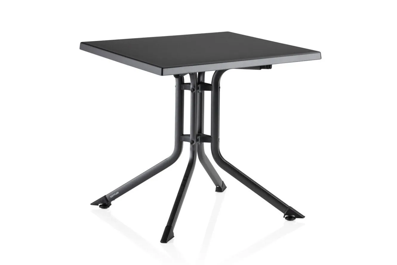 KETTLER BOULEVARD Klapptisch, anthrazit, Alu/KETTALUX, 80 x 80 cm, klappbar, witterungsbeständig, 0307018-7000