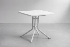 KETTLER BOULEVARD Klapptisch, weiß, Aluminium/KETTALUX, 70 x 70 cm, schmutzabweisend, quadratisch