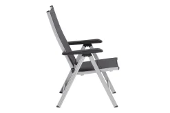 KETTLER Cubic/ Basic Plus Padded Garten-Essgruppe, silber/anthrazit, Alu/Textilene, Tisch 160 x 90 cm, 4 Klappstühle