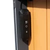 KETTLER Exklusivmodell BasicPlus Pro, Garten-Essgruppe mit LED-Beleuchtung, anthrazit/natur, Alu/Holzimitat, 240 x 100 cm, 4 Klappstühle