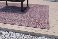 KETTLER Garten-Essgruppe mit 6 Klappstühlen und Outdoor-Teppich, silber/anthrazit/andorra-weiß, Aluminium/Textilene, ausziehbarer Tisch 180/240 x 100 cm