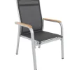 KETTLER Granada Stapelsessel, silber/anthrazit, Alu/Textilene, 0301205-0110