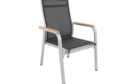 KETTLER Granada Stapelsessel, silber/anthrazit, Alu/Textilene, 0301205-0110
