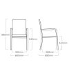 KETTLER Granada Stapelsessel, anthrazit/anthrazit, Alu/Textilene, 0301205-7100