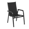 KETTLER KETTALUX-PLUS/Basic Plus Padded Sitzgruppe, anthrazit, Alu/Textilene, Tisch 160x95 cm, 6 Personen, gepolsterte Sitz - und Rückenfläche
