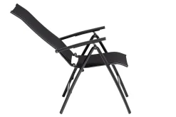 KETTLER Legato Curve Klappstuhl, anthrazit, Alu/Textilene, 0302301-7000, verstellbare Rückenlehne