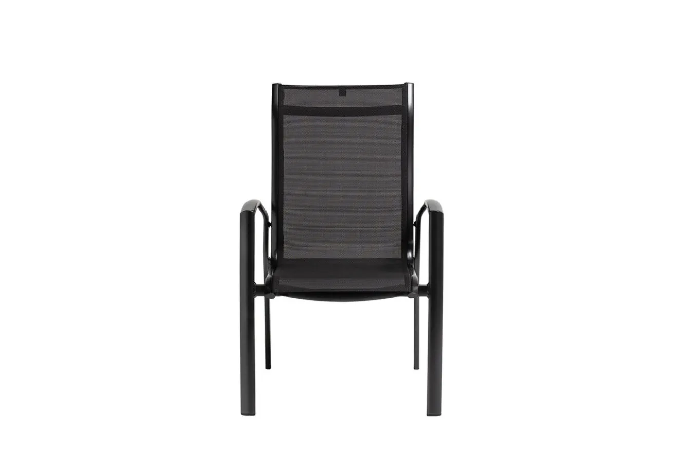 KETTLER Legato Curve Stapelsessel, anthrazit, Alu/Textilene, 0302302-7000, stapelbar