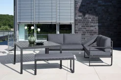 KETTLER Ocean Dining-Lounge, anthrazit/grau, 223 x 200 cm, inkl. Kissen, 0320831-7100