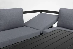 KETTLER Ocean Dining-Lounge, anthrazit/grau, 223 x 200 cm, inkl. Kissen, 0320831-7100