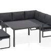 KETTLER Ocean Dining-Lounge, anthrazit/anthrazit, 223 x 200 cm, inkl. Kissen, 0320831-7200