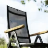 KETTLER Premium/Granada Garten-Essgruppe, Anthrazit/Grau, Alu/Glas, Ausziehtisch 180/240x100cm, 8 Klappstühle