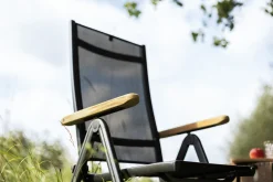 KETTLER Premium/Granada Garten-Essgruppe, Anthrazit/Grau, Alu/Glas, Ausziehtisch 180/240x100cm, 8 Klappstühle