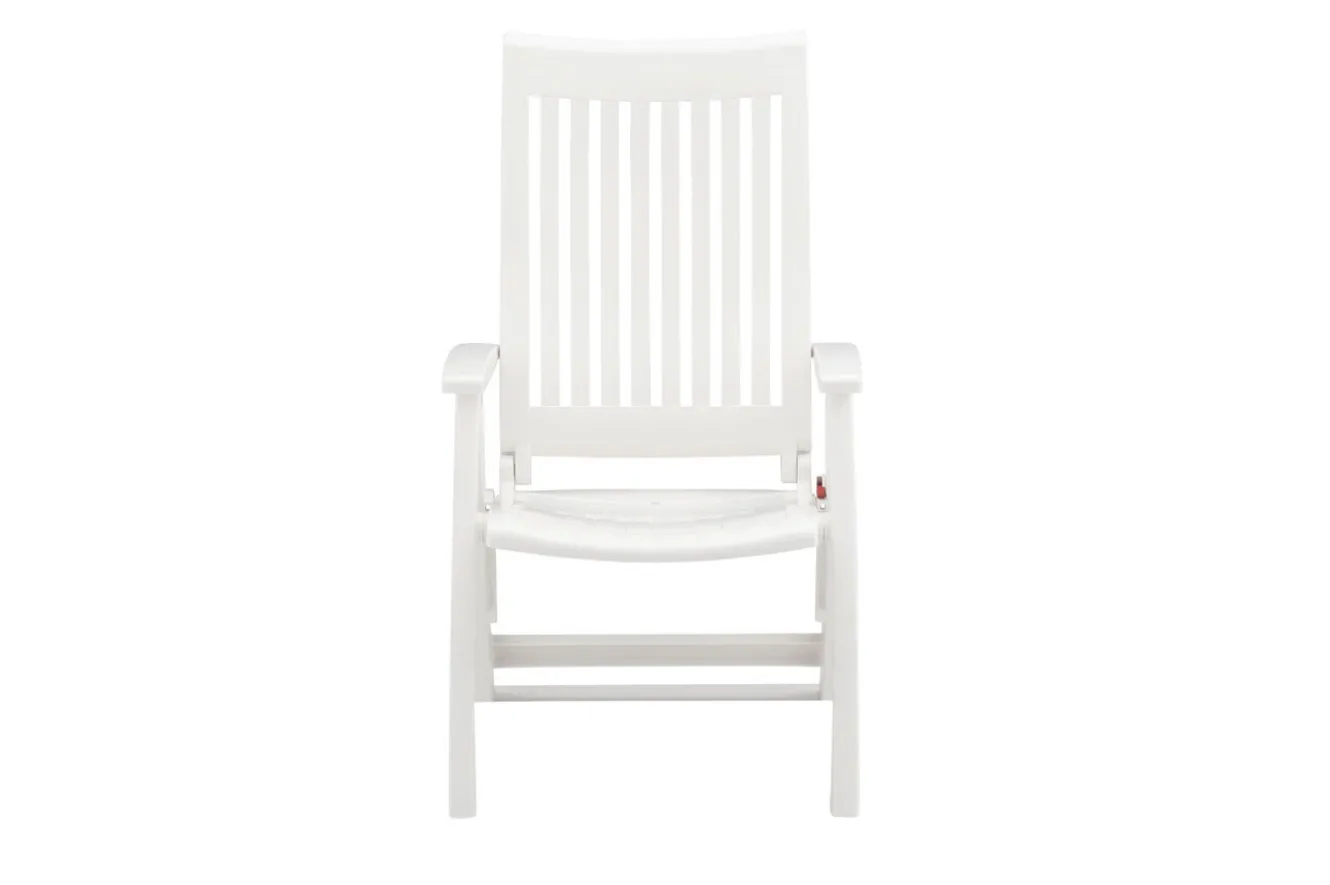 KETTLER Roma Klappstuhl, weiß, Kunststoff, 68 x 62 x 108 cm, 01438-000