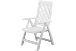 KETTLER Roma Klappstuhl, weiß, Kunststoff, 68 x 62 x 108 cm, 01438-000