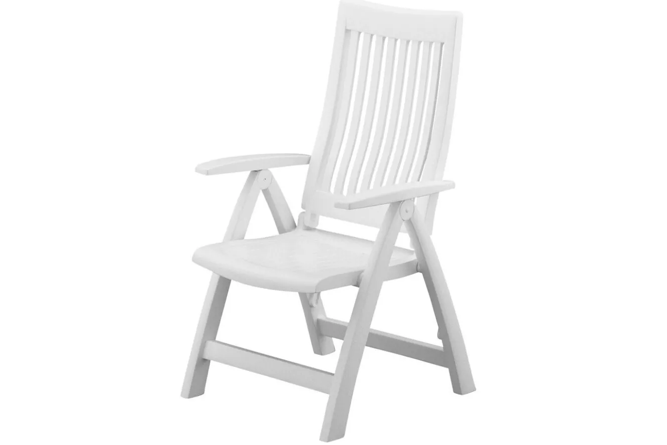 KETTLER Roma Klappstuhl, weiß, Kunststoff, 68 x 62 x 108 cm, 01438-000