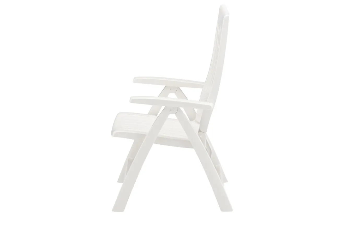 KETTLER Roma Klappstuhl, weiß, Kunststoff, 68 x 62 x 108 cm, 01438-000