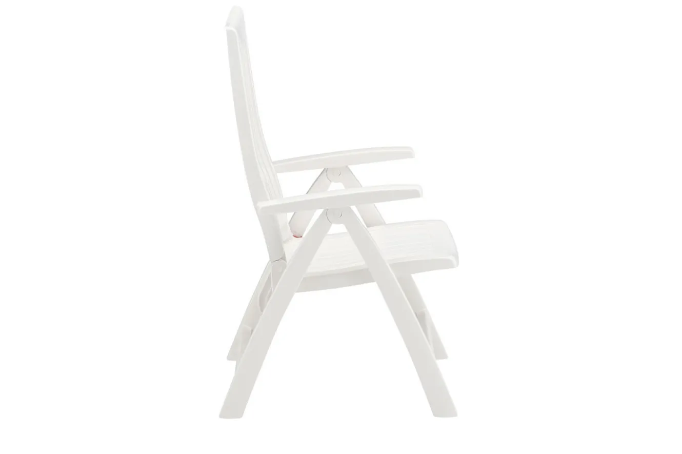 KETTLER Roma Klappstuhl, weiß, Kunststoff, 68 x 62 x 108 cm, 01438-000
