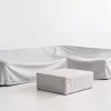 LOOKS by Wolfgang Joop Abdeckhauben-Set für Tempest Lounge M, hellgrau, Polyester/TPU, UV50+, Ripstop-Gewebe, doppelte Nähte mit Kordelzug