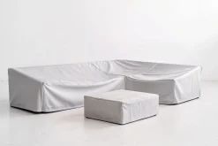 LOOKS by Wolfgang Joop Abdeckhauben-Set für Tempest Lounge M, hellgrau, Polyester/TPU, UV50+, Ripstop-Gewebe, doppelte Nähte mit Kordelzug
