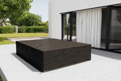OUTFLEXX Abdeckhaube für Doppelliegen, schwarz, Ripstop-Gewebe/Polyester, 200 × 165 × 35 cm, wasserabweisend, mit Reißverschluss, UV-Schutz