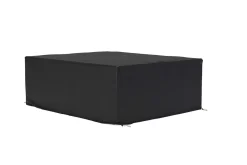 OUTFLEXX Abdeckhaube für Esstischgarnitur, schwarz, Polyester, TPU 420D Ripstop-Gewebe, 245 x 135 x 109 cm, mit Zugband
