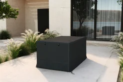 OUTFLEXX Abdeckhaube für Gartenlounges, schwarz, Ripstop-Gewebe/Polyester, 212 x 87 x 68 cm, wasserabweisend, UV-Schutz