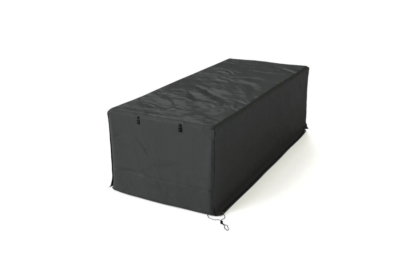 OUTFLEXX Abdeckhaube für Gartenlounges, schwarz, Ripstop-Gewebe/Polyester, 212 x 87 x 68 cm, wasserabweisend, UV-Schutz