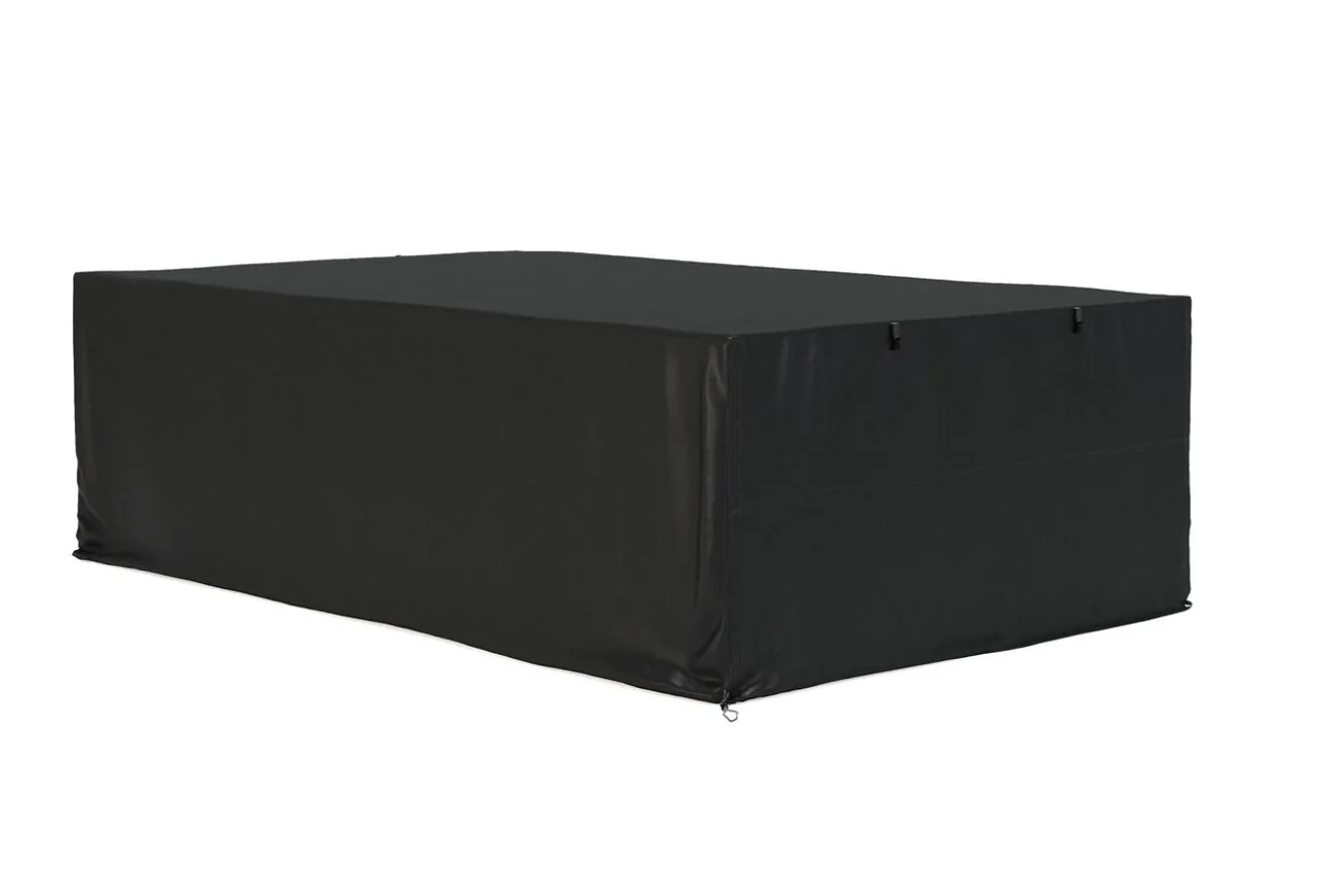 OUTFLEXX Abdeckhaube für Garten-Essgruppen, schwarz, Ripstop-Gewebe/Polyester, 270 x 170 x 80 cm, wasserabweisend, UV-Schutz
