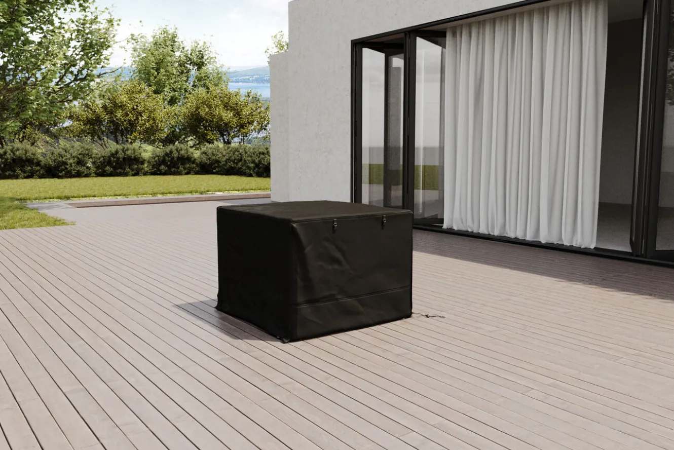 OUTFLEXX Abdeckhaube für Gartenlounges, schwarz, Ripstop-Gewebe/Polyester, 92 x 87 x 68 cm, wasserabweisend, UV-Schutz