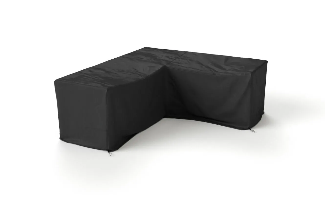 OUTFLEXX Abdeckhaube für Gartenlounges, schwarz, Ripstop-Gewebe/Polyester, 225 x 80 x 80 cm, wasserabweisend, UV-Schutz
