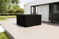 OUTFLEXX Abdeckhaube für Garten-Essgruppen, schwarz, Ripstop-Gewebe/Polyester, 165 x 180 x 75 cm, wasserabweisend, UV-Schutz