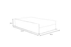 OUTFLEXX Abdeckhaube für Gartenlounge, schwarz, Polyester, TPU 420D Ripstop-Gewebe, 310 x 180 x 68 cm, uv-schutz, mit Kordelzug