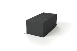 OUTFLEXX Abdeckhaube für Kissenbox, schwarz, Ripstop-Gewebe/Polyester, 207 x 97 x 73 cm, wasserabweisend, UV-Schutz