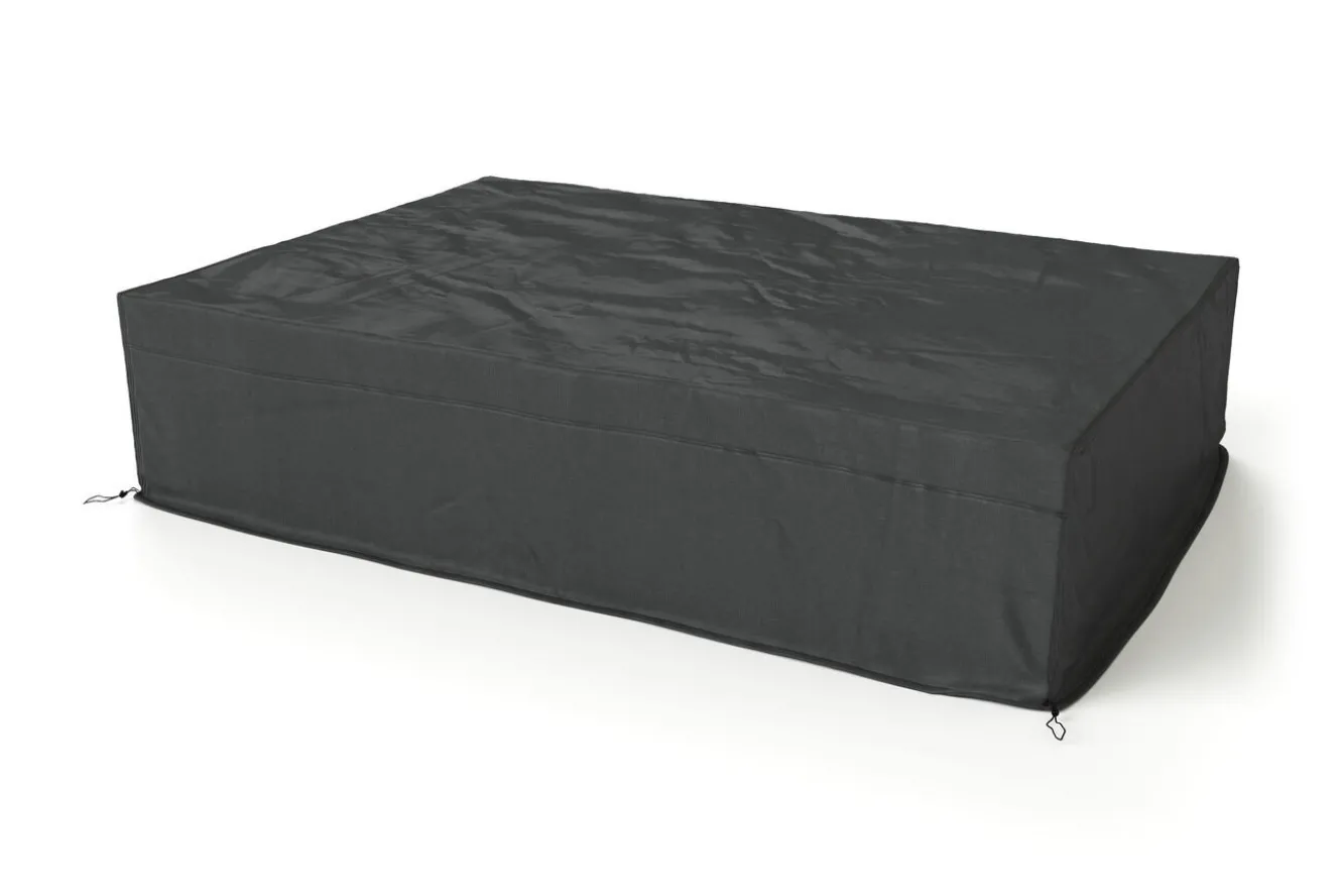 OUTFLEXX Abdeckhaube für Loungemöbel, schwarz, Ripstop-Gewebe/Polyester, 184 x 264 x 60 cm, wasserabweisend, UV-Schutz