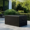OUTFLEXX Abdeckhaube für Tische, schwarz, Ripstop-Gewebe/Polyester, 220 x 120 x 85 cm, wasserabweisend, UV-Schutz