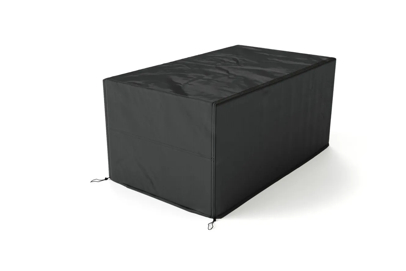OUTFLEXX Abdeckhaube für Tische, schwarz, Polyester, TPU 420D Ripstop-Gewebe, 222 x 122 x 74 cm, mit Kordelzug